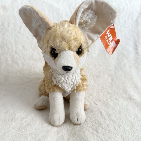 Wild Republic Fennec Fox Realistic Plush Stuffed Animal Toy 12" Sahara Desert - Picture 1 of 5